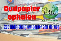 Oud papier halen OBS Stokkum