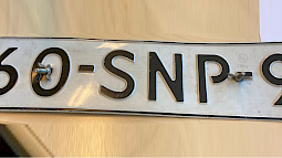 Gevonden Kentekenplaat [60-SNP-9]