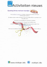 Opening Terras met een heerlijke BBQ