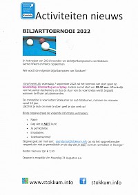 Biljarttoernooi 2022