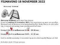 Filmavond voor de Stokkumse basisschool Jeugd - update -