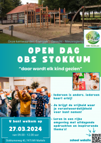 Kom kijken op de open dag OBS Stokkum