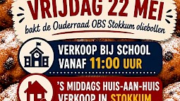 Oliebollenverkoop OBS Stokkum op vrijdag 22 mei